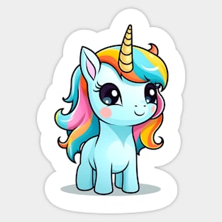 cute Kawaii Unicorn sticker Sticker